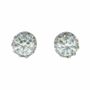 Bijoux - Boucles d'Oreilles Solitaire en Cuivre Blanc Facettée Moissanite AA stud - ARABESK