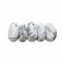 Jewelry - Howlite Drilled Rolled Stone Pendant A 20-30mm X 5 - ARABESK