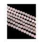 Bijoux - Quartz Rose A perles mates 6mm sur fil 40cm - ARABESK