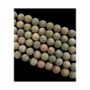 Bijoux - Unakite perles mates 6mm sur fil 40cm - ARABESK