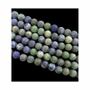 Jewelry - Azurite Malachite matte beads 8mm on a 40cm thread - ARABESK