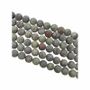 Jewelry - Dragon's Blood Jasper A matt beads 8mm on a 40cm thread - ARABESK