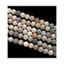 Bijoux - Agate Plume perles mates 8mm sur fil 40cm - ARABESK