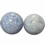 Bijoux - 2 Sphères Calcite bleue polis 1.131k - ARABESK