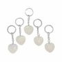 Jewelry - Rock Crystal A Heart Keyring 30mm x 5 - ARABESK