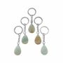 Jewelry - Amazonite A Drop Key Ring 30mm x 5 - ARABESK
