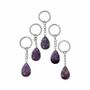 Bijoux - Porte Clés Goutte Lepidolite A 30mm x 5 - ARABESK