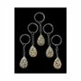 Jewelry - Dalmatian Jasper A Teardrop Key Ring 30mm x 5 - ARABESK