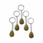Bijoux - Porte Clés Goutte Unakite A 30mm x 5 - ARABESK