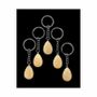 Jewelry - Orange Calcite Drop Key Ring 30mm x 5 - ARABESK