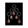 Bijoux - Porte Clés Goutte Jaspe Mokaite Violet A 30mm x 5 - ARABESK