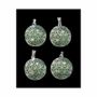 Bijoux - Pendentif Métal Fleur de Vie Aventurine Verte A 25mm x4 - ARABESK