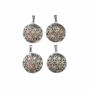 Bijoux - Pendentif Métal Fleur de Vie Rhodonite 25mm x4 - ARABESK