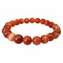 Bracelets - Ribboned Red Agate Bracelet With 8mm beads - ARABESK