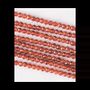 Bijoux - Agate Rouge Facettée A perles 3mm sur fil 40cm - ARABESK
