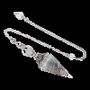 Bijoux - Pendule Orgonite Aigue Marine 6 faces - ARABESK