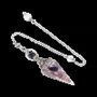 Jewelry - Orgonite Amethyst Pendulum 6 faces - ARABESK