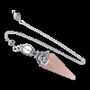 Bijoux - Pendule Quartz Rose 6 faces & Métal - ARABESK