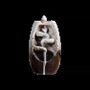 Scents - Backflow Incense Holder Beige Ceramic Cascade of Leaves 13cm - ARABESK