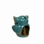 Bougeoirs et photophores - Bougeoir Hibou Bleu 10cm - ARABESK