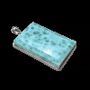 Jewelry - 925 Silver Larimar AA Pendant 19.54g - ARABESK