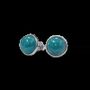 Bijoux - Boucles d'Oreilles Argent 925 Apatite Bleue AA 8mm - ARABESK