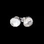 Bijoux - Boucles d'Oreilles Argent 925 Cristal de roche AA 8mm - ARABESK