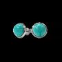 Bijoux - Boucles d'Oreilles Argent 925 Turquénite A 8mm - ARABESK