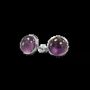 Bijoux - Boucles d'Oreilles Argent 925 Amethyste AA 8mm - ARABESK