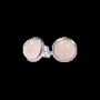 Bijoux - Boucles d'Oreilles Argent 925 Quartz Rose AA 8mm - ARABESK