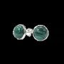 Jewelry - 925 Silver Earrings Malachite AA 8mm - ARABESK