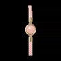 Bracelets - Faceted Round Rose Quartz Brass Rope Bracelet 12mm - ARABESK