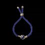 Bracelets - Bracelet Corde Laiton Lapis Lazuli Rond Facetté 12mm - ARABESK