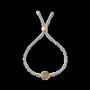 Bracelets - Bracelet Corde Laiton Labradorite Carré Facetté 11mm - ARABESK