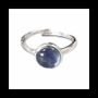Jewelry - 925 Silver Ring Adjustable Round Fluorite AA 8mm - ARABESK