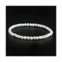 Bracelets - White mother-of-pearl bracelet with 6mm beads - ARABESK