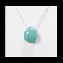 Bijoux - Colliers Argent 925 Pierre Percée Amazonite AA 14mm - ARABESK