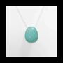 Bijoux - Colliers Argent 925 Pierre Percée Amazonite AA 14mm - ARABESK