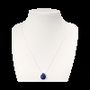 Bijoux - Colliers Argent 925 Pierre Percée Lapis Lazuli AA 14mm - ARABESK