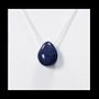 Bijoux - Colliers Argent 925 Pierre Percée Lapis Lazuli AA 14mm - ARABESK