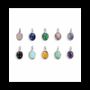 Bijoux - Pendentif Ovale Argent 925 Aventurine Verte A 13mm - ARABESK