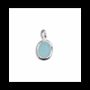 Jewelry - 925 Silver Oval Pendant Amazonite AA 13mm - ARABESK