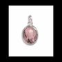 Jewelry - 925 Silver Oval Rhodonite Pendant A 13mm - ARABESK