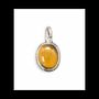 Bijoux - Pendentif Ovale Argent 925 Oeil de Tigre AA 13mm - ARABESK