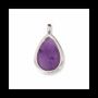 Bijoux - Pendentif Goutte Argent 925 Amethyste AA 23.5mm - ARABESK