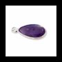 Bijoux - Pendentif Goutte Argent 925 Amethyste AA 23.5mm - ARABESK