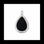 Jewelry - 925 Silver Drop Pendant Black Obsidian AA 23.5mm - ARABESK