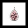 Bijoux - Pendentif Goutte Argent 925 Rhodonite A 23.5mm - ARABESK