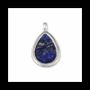 Jewelry - 925 Silver Lapis Lazuli AA Drop Pendant 23.5mm - ARABESK