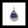 Jewelry - 925 Silver Drop Pendant Fluorite AA 23.5mm - ARABESK